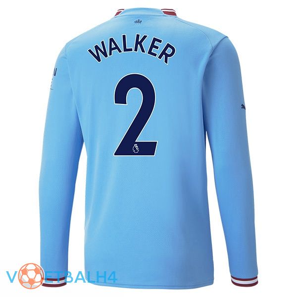 Manchester City (Kyle Walker 2) jersey thuis lange mouwblauw 2022/2023