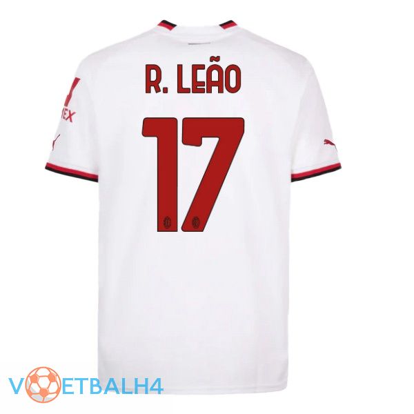 AC Milan (R. LEÃO 17) voetbal jersey uit wit 2022/2023