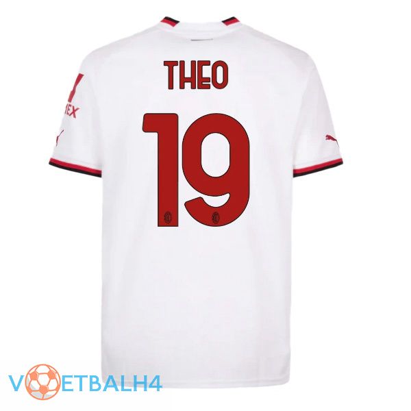 AC Milan (THEO 19) voetbal jersey uit wit 2022/2023