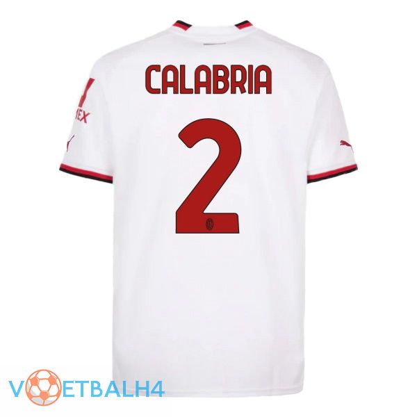 AC Milan (CALABRIA 2) voetbal jersey uit wit 2022/2023