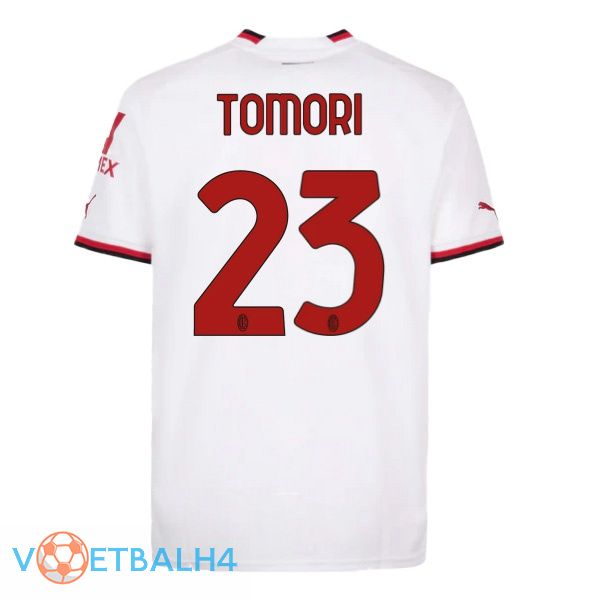 AC Milan (TOMORI 23) voetbal jersey uit wit 2022/2023