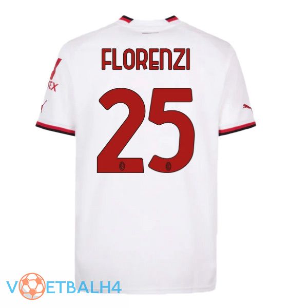 AC Milan (FLORENZI 25) voetbal jersey uit wit 2022/2023