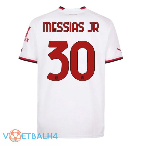 AC Milan (MESSIAS JR 30) voetbal jersey uit wit 2022/2023