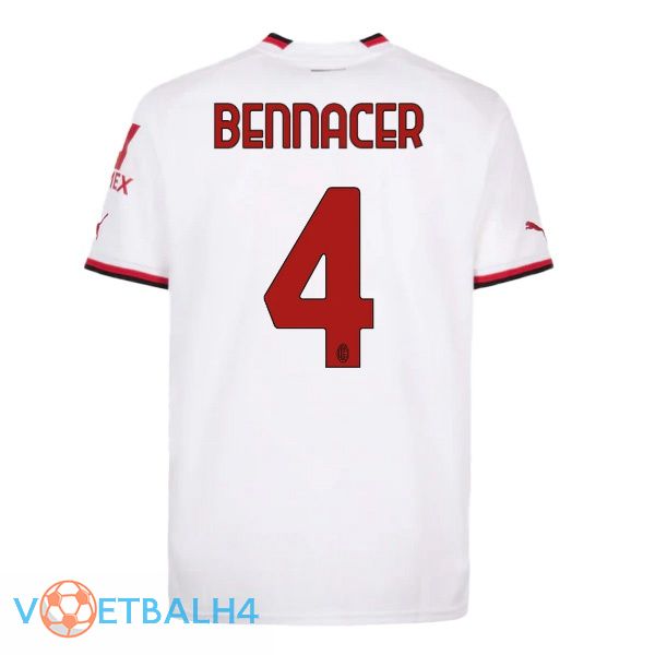 AC Milan (BENNACER 4) voetbal jersey uit wit 2022/2023