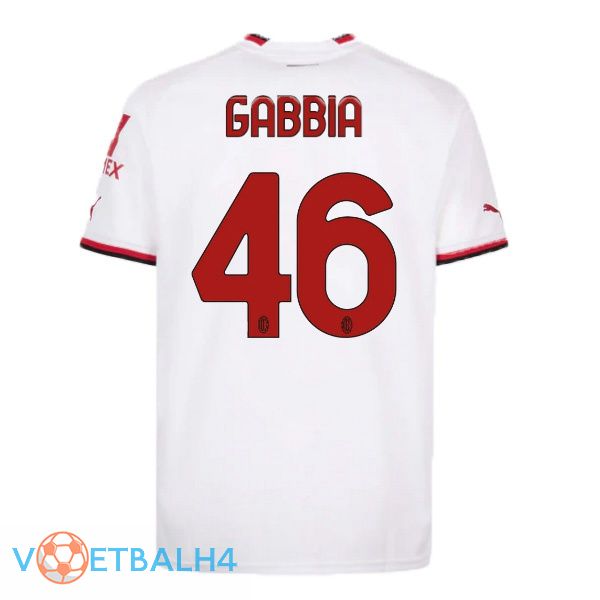 AC Milan (GABBIA 46) voetbal jersey uit wit 2022/2023