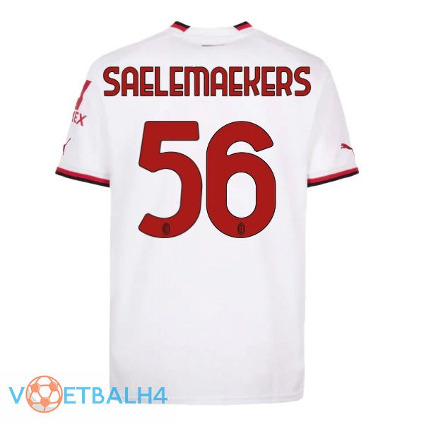 AC Milan (SAELEMAEKERS 56) voetbal jersey uit wit 2022/2023