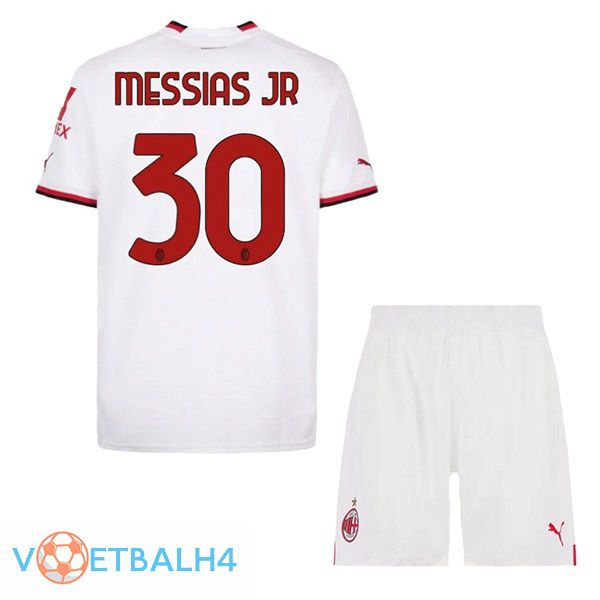 AC Milan (MESSIAS JR 30) kinderen voetbal jerseys uit wit 2022-2023