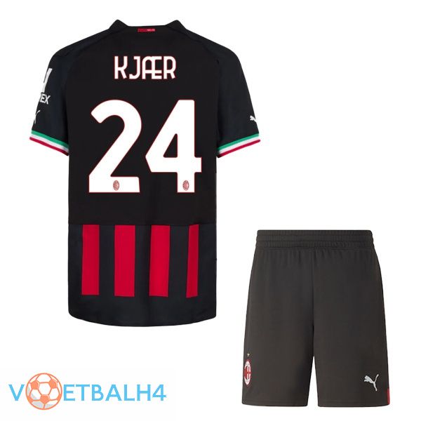 AC Milan (KJÆR 24) kinderen voetbal jerseys thuis rood 2022-2023