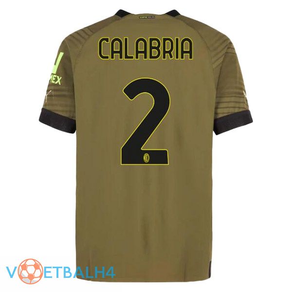 AC Milan (CALABRIA 2) voetbal jerseys derde Marron 2022-2023