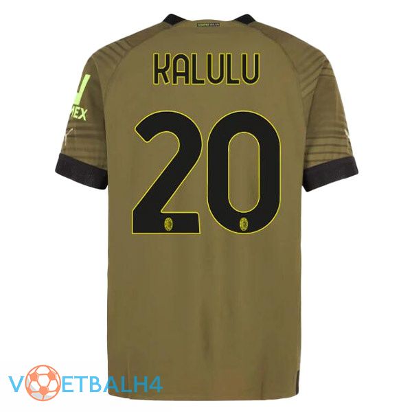 AC Milan (KALULU 20) voetbal jerseys derde Marron 2022-2023