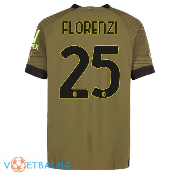 AC Milan (FLORENZI 25) voetbal jerseys derde Marron 2022-2023