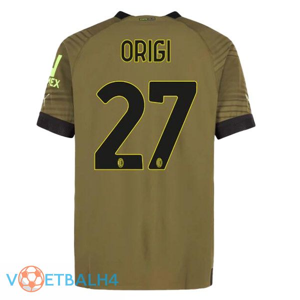 AC Milan (MALDINI 27) voetbal jerseys derde Marron 2022-2023