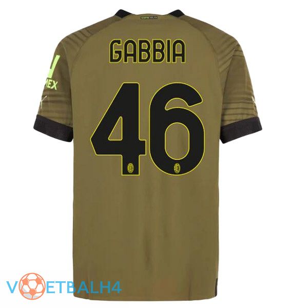 AC Milan (GABBIA 46) voetbal jerseys derde Marron 2022-2023