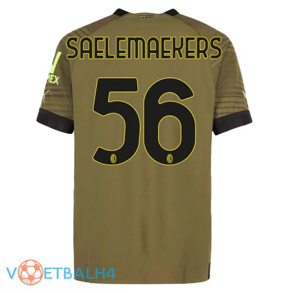 AC Milan (SAELEMAEKERS 56) voetbal jerseys derde Marron 2022-2023