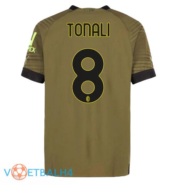 AC Milan (TONALI 8) voetbal jerseys derde Marron 2022-2023