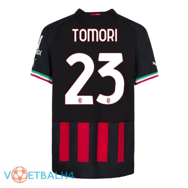 AC Milan (TOMORI 23) voetbal jerseys thuis rood 2022-2023