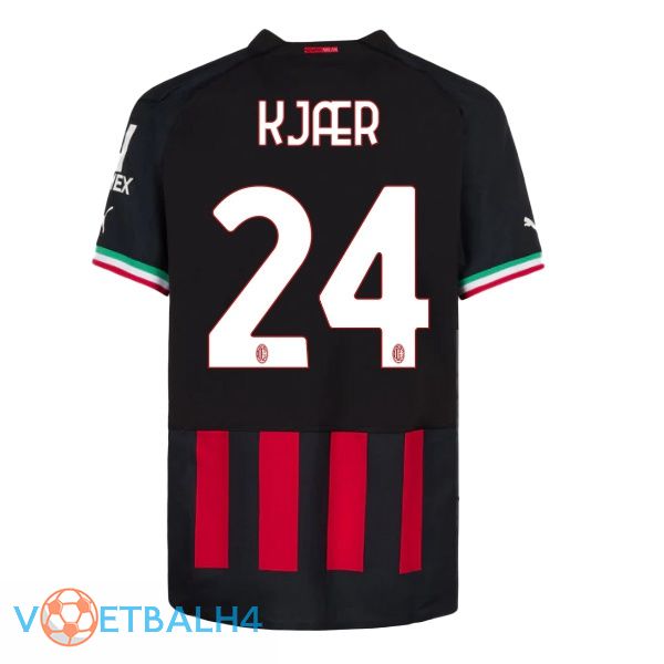 AC Milan (KJÆR 24) voetbal jerseys thuis rood 2022-2023