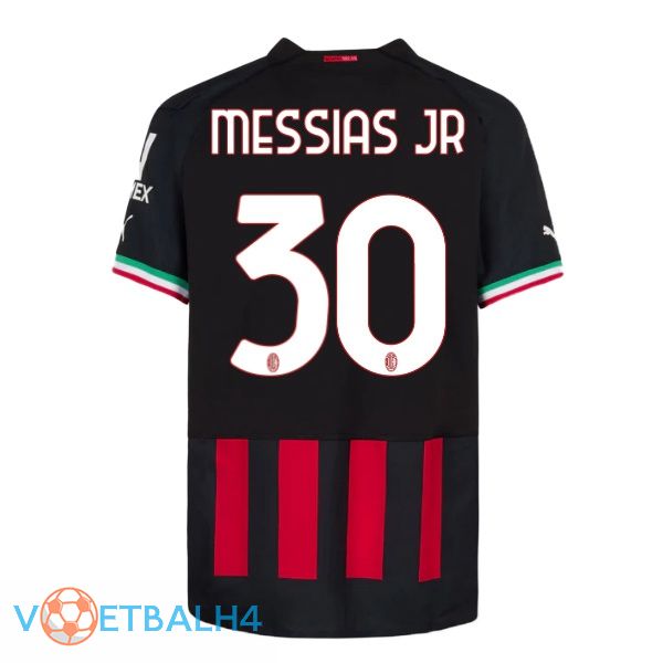 AC Milan (MESSIAS JR 30) voetbal jerseys thuis rood 2022-2023