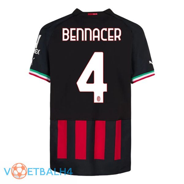 AC Milan (BENNACER 4) voetbal jerseys thuis rood 2022-2023