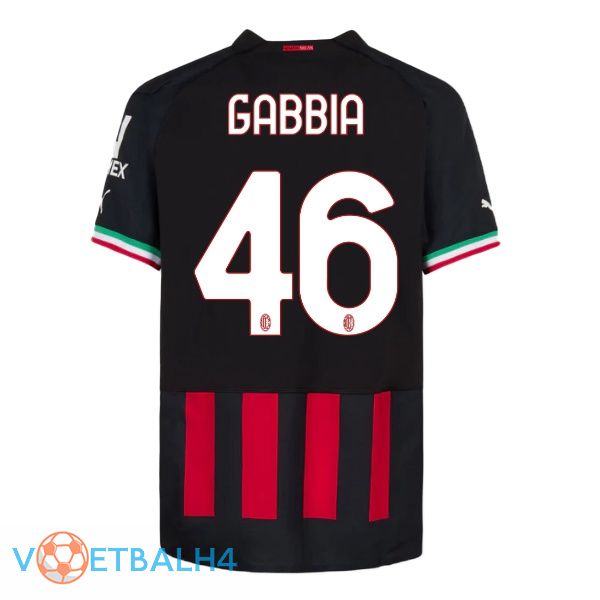 AC Milan (GABBIA 46) voetbal jerseys thuis rood 2022-2023