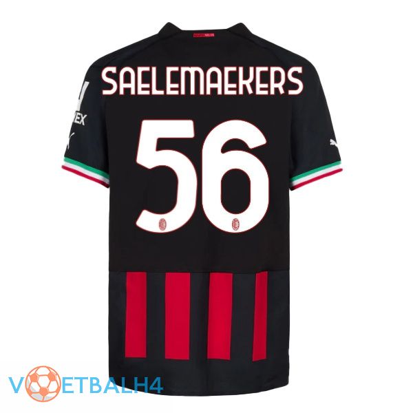 AC Milan (SAELEMAEKERS 56) voetbal jerseys thuis rood 2022-2023