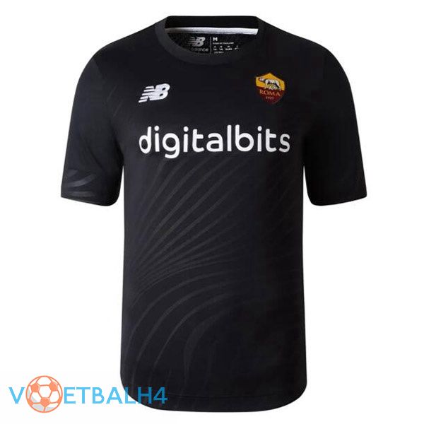 AS Roma doelman voetbal jerseys zwart 2022-2023