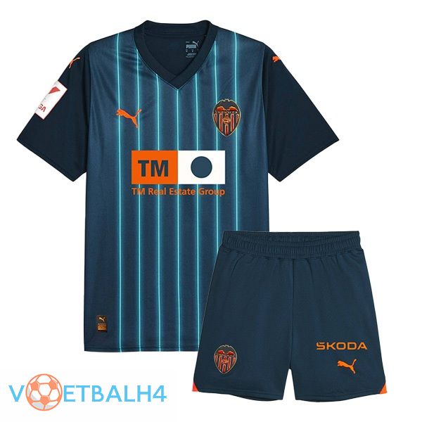 Valencia CF kinderen voetbal jersey uit blauw 2023/2024