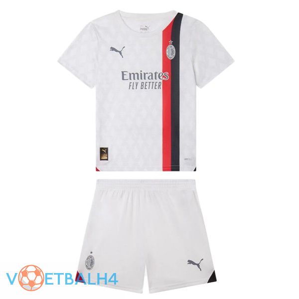 AC Milan kinderen uit voetbal jersey wit 2023/2024