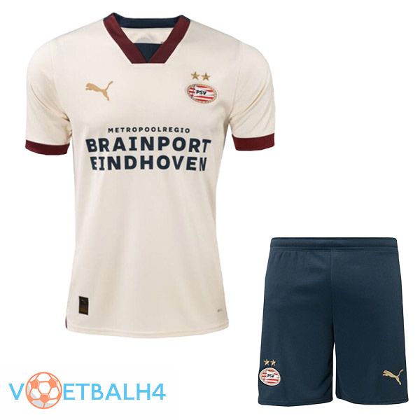 PSV Eindhoven kinderen voetbal jersey uit bruin 2023/2024