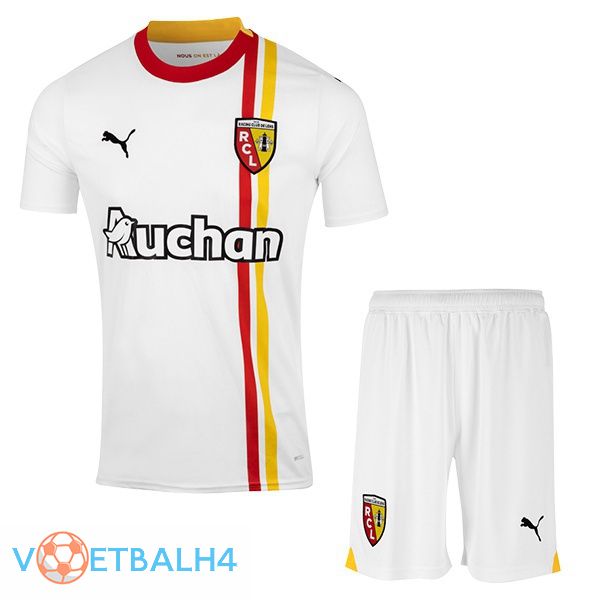 RC Lens kinderen voetbal jersey derde wit 2023/2024