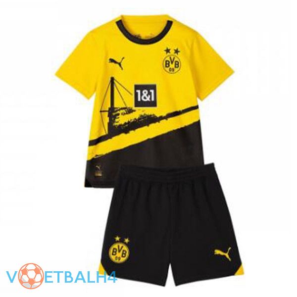 Dortmund BVB kinderen voetbal jersey thuis geel zwart 2023/2024