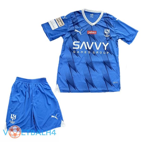 Al-Hilal FC kinderen voetbal jersey thuis blauw 2023/2024