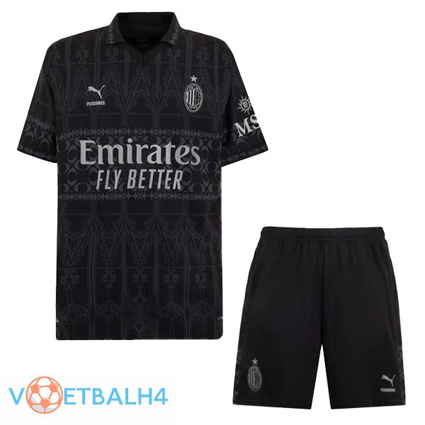 AC Milan kinderen voetbal jersey vierde zwart 2023/2024