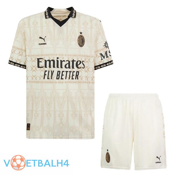 AC Milan kinderen voetbal jersey vierde geel 2023/2024