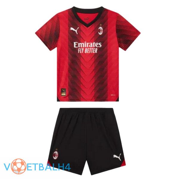 AC Milan kinderen voetbal jersey thuis rood 2023/2024