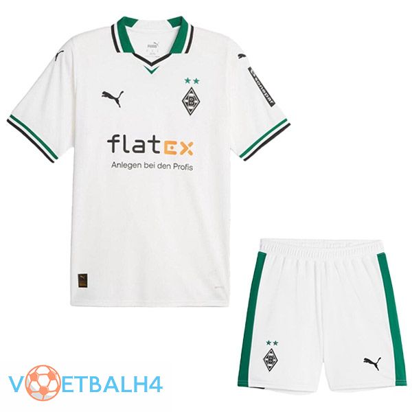 Monchengladbach kinderen voetbal jersey thuis wit 2023/2024