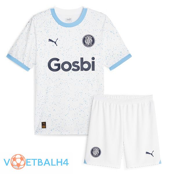 Girona kinderen voetbal jersey uit wit 2023/2024