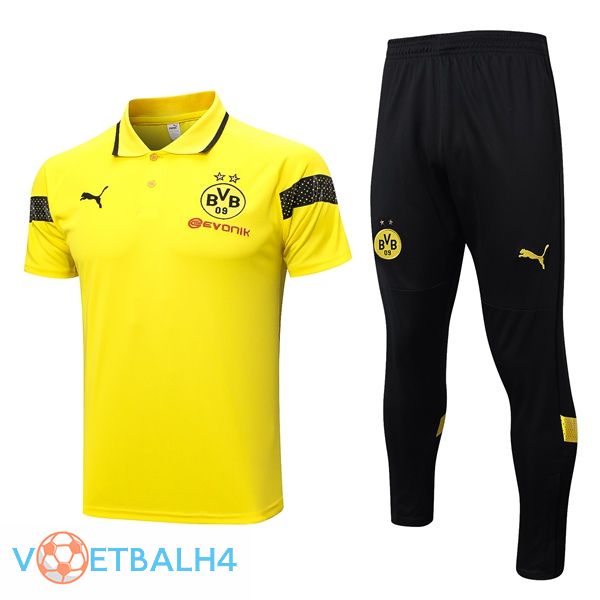 Dortmund BVB voetbal Polo + broek geel 2023/2024