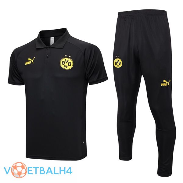 Dortmund BVB voetbal Polo + broek zwart 2023/2024