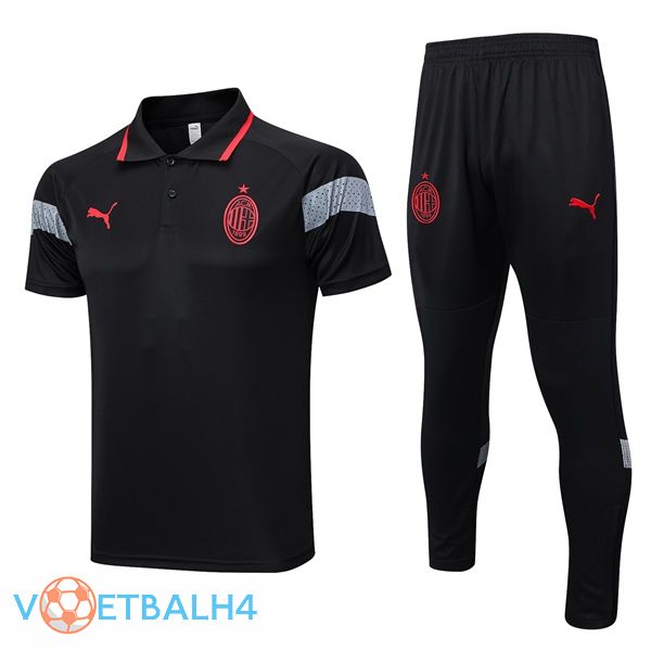 AC Milan voetbal Polo + broek zwart 2023/2024