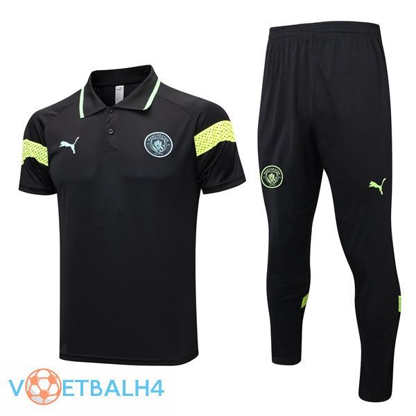 Manchester City voetbal Polo + broek zwart 2023/2024