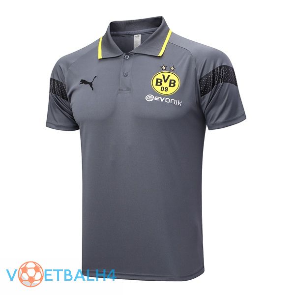 Dortmund BVB voetbal Polo grijs 2023/2024