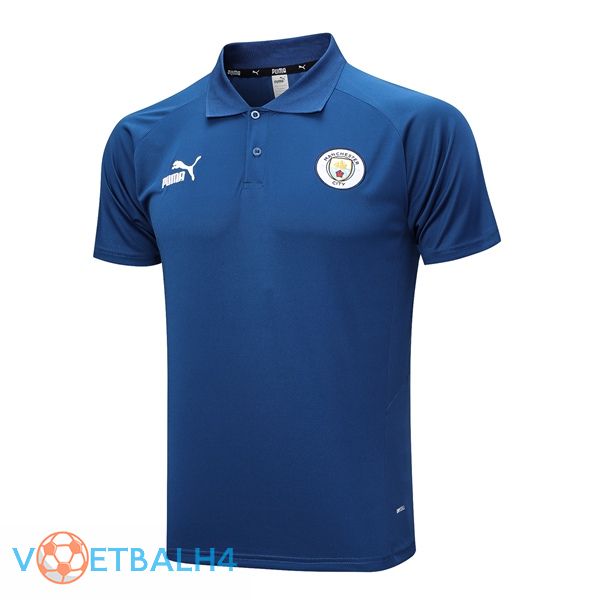 Manchester City voetbal Polo koninklijk blauw 2023/2024