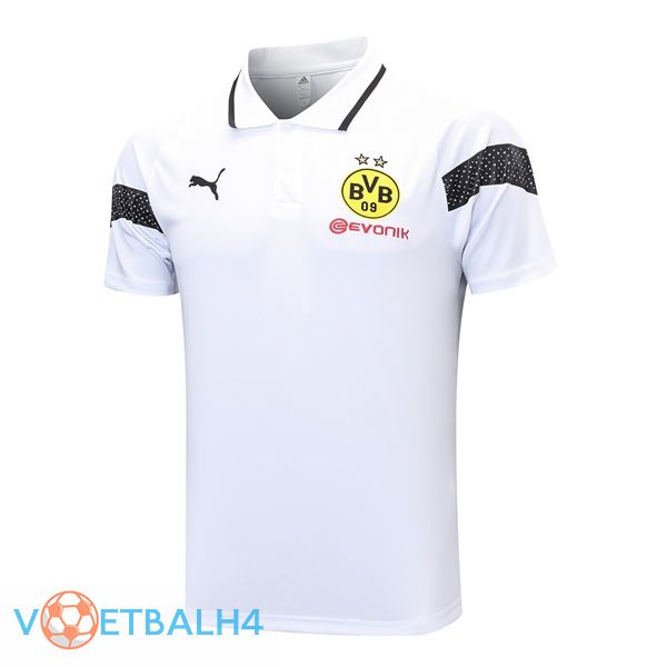 Dortmund BVB voetbal Polo wit 2023/2024