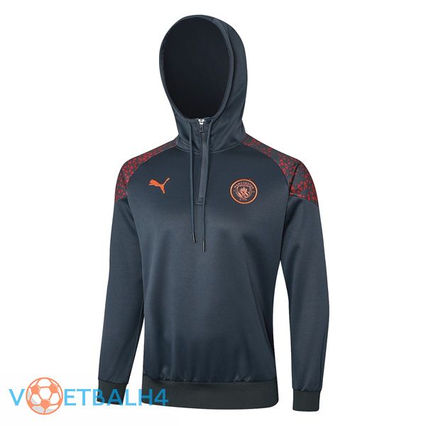 Manchester City Training Sweatshirt Hoodie grijs 2023/2024