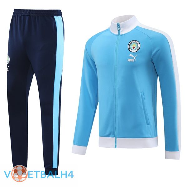 Manchester City Trainingsjaspak blauw 2023/2024