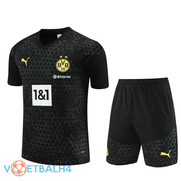 Dortmund BVB Training T Shirt + korte broek zwart 2023/2024