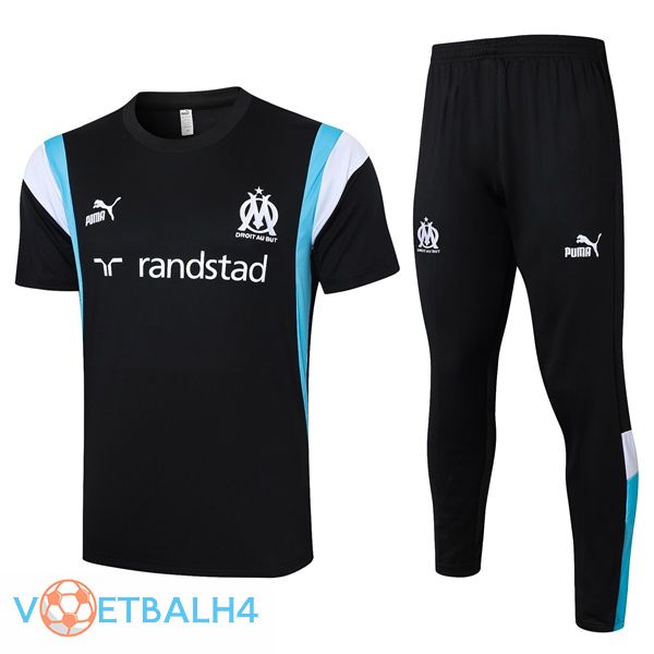 Marseille OM Training T Shirt + korte broek zwart 2023/2024