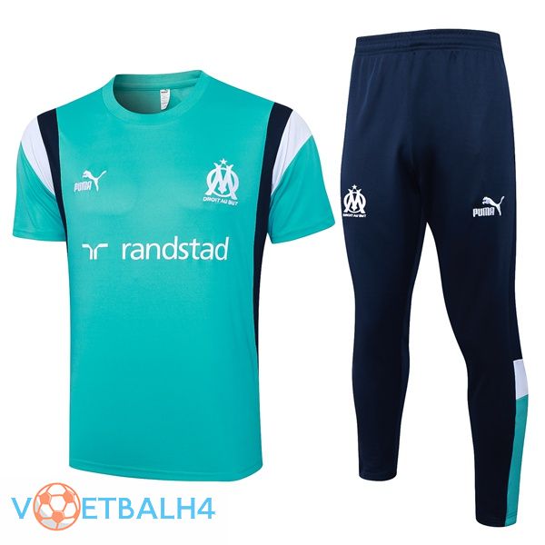 Marseille OM Training T Shirt + korte broek groente 2023/2024