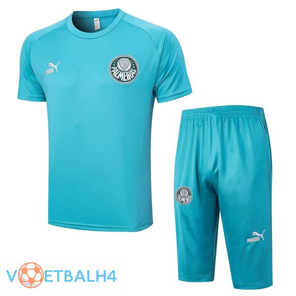 Palmeiras Training T Shirt + korte broek Cyan 2023/2024